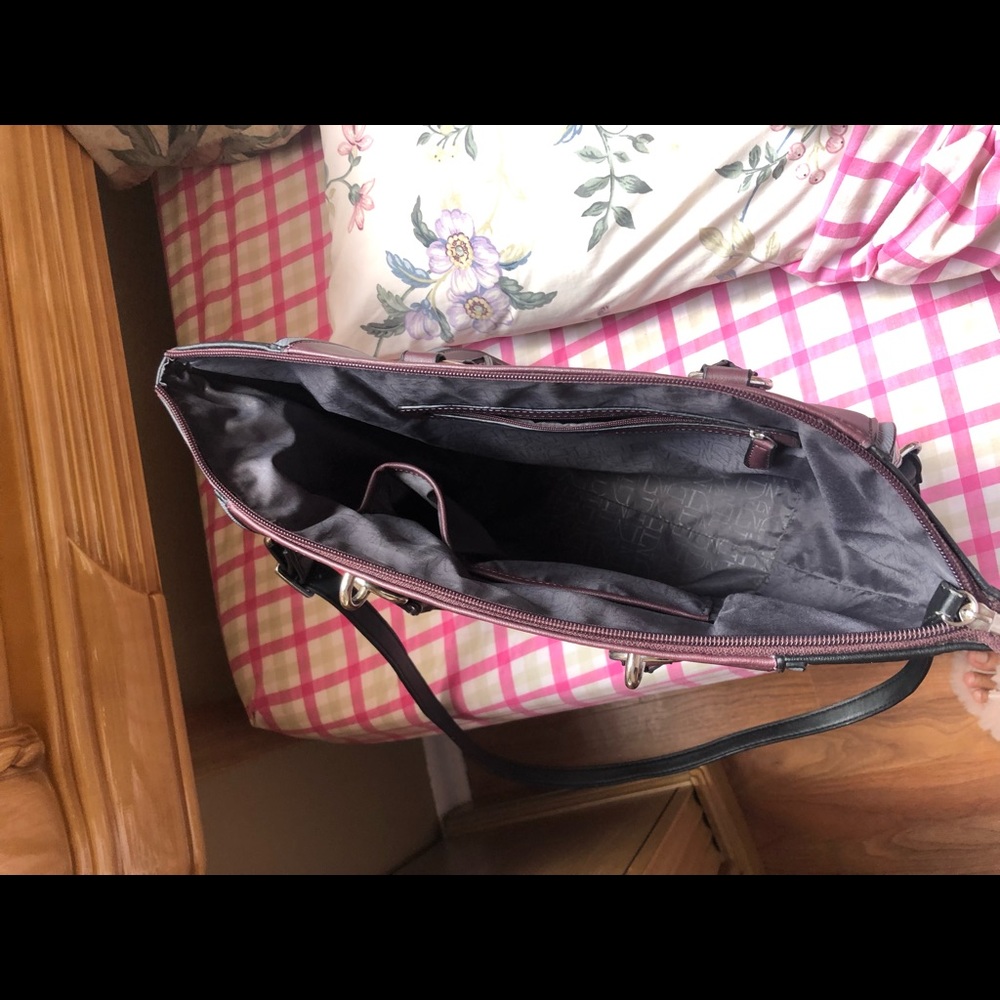 Wine / Black Large Danielle Nicole Bag - image 5